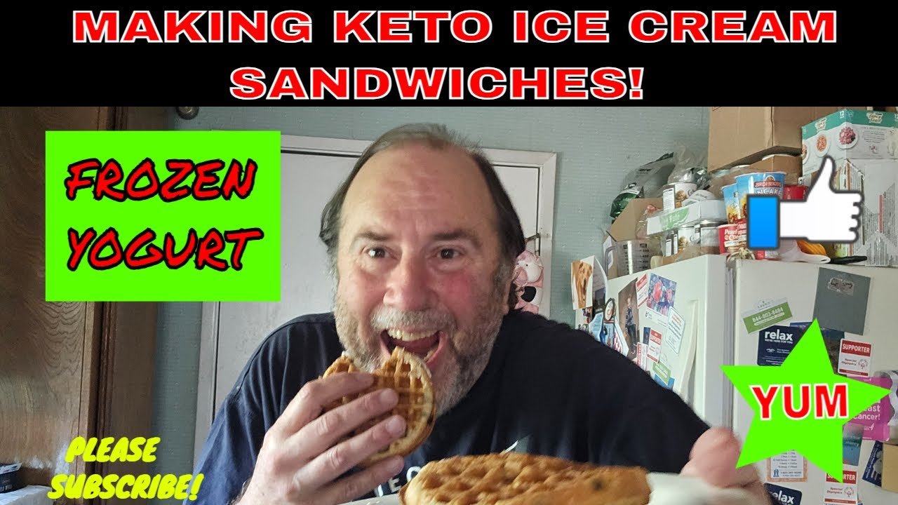 delicious keto ice cream sandwiches created by me! #keto #icecream