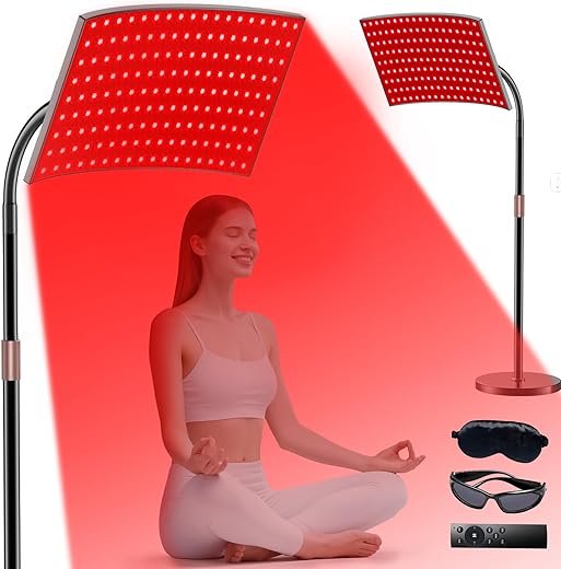 Adjustable Red Light Therapy Lamp for Wellness