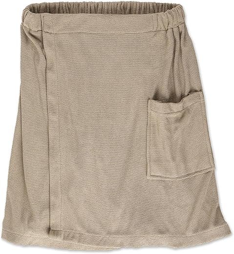 DII Adjustable Men's Shower Wrap with Pocket