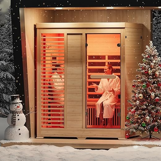 ENSTVER Infrared Wood Sauna for Home