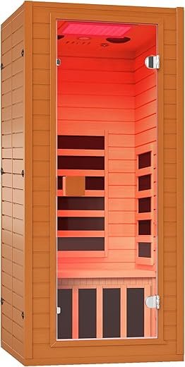 Home Infrared Sauna with Red Light Therapy