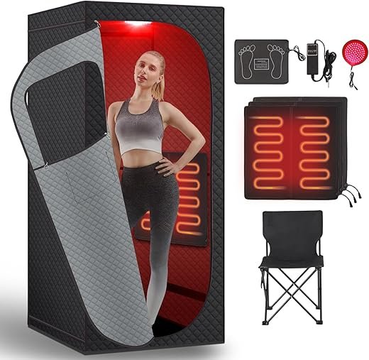 Portable Far Infrared Sauna with Red Light