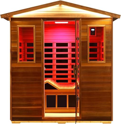 Red Cedar 3 Person Infrared Outdoor Sauna
